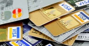 credit card pile